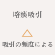 喀痰吸引 △ 頻度による